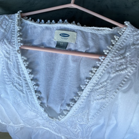 Old Navy White Embroidered Swim Cover Up - Picture 3 of 10